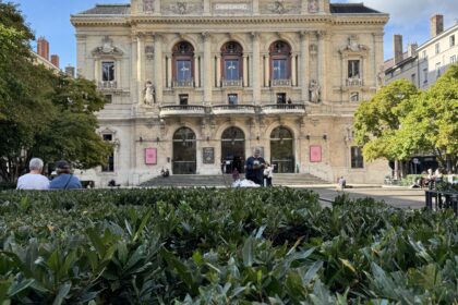 front view of lyon opera house in france