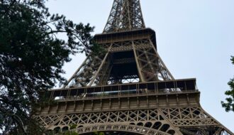 A view of the Eiffel Tower from a worm's eye view in Paris 5 Day Itinerary