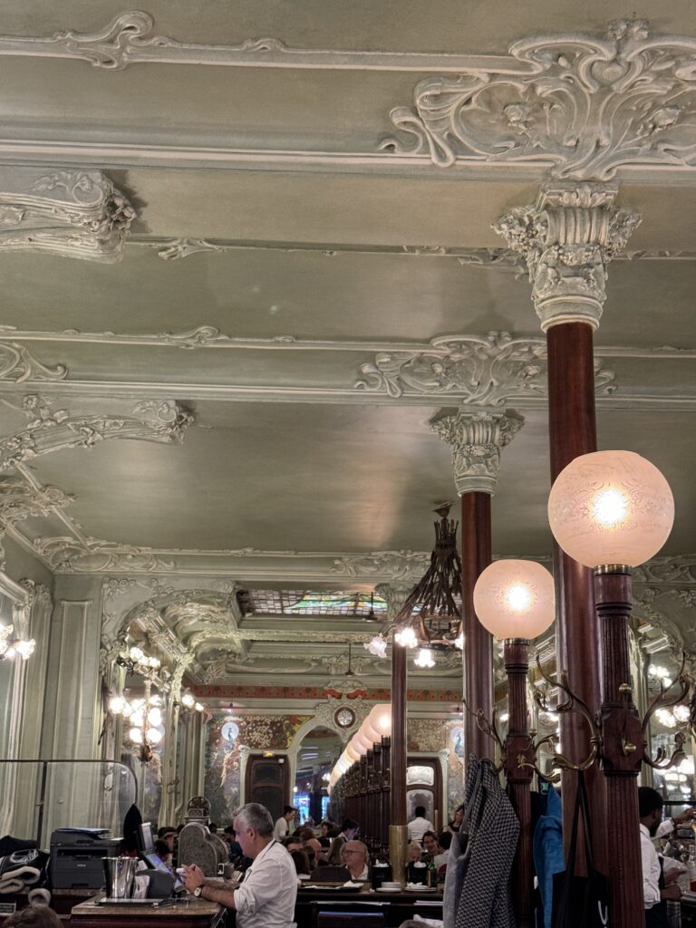 interior of an art nouveau restaurant